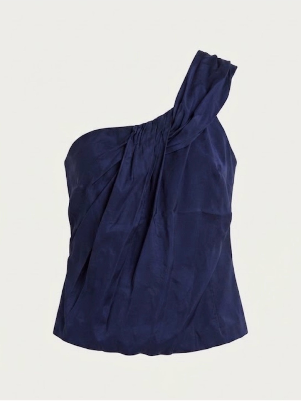 Club Monaco Royal Purple One-Shoulder Draped Cupro Top - Size 6